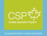 Ausgezeichneter Kanada Spezialist Logo für Canada Specialist Programm