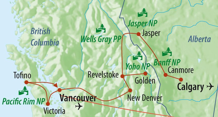 Kanada Rundreise - Nationalparks des Westens